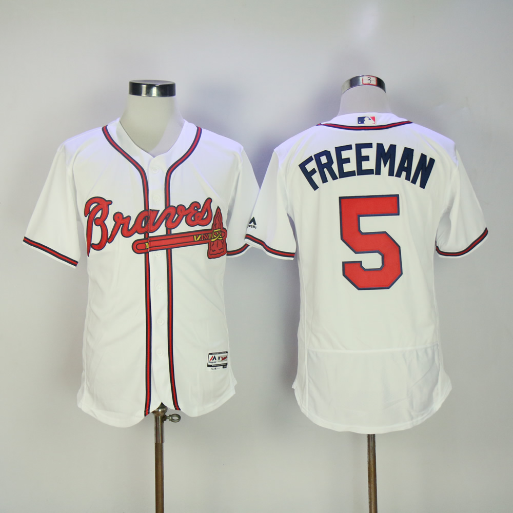 Men Atlanta Braves #5 Freeman White MLB Jerseys->atlanta braves->MLB Jersey